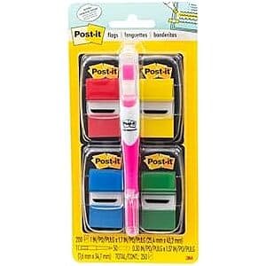 Post-it Flags Value Pack: 200 Flags + Highlighter - $3.15