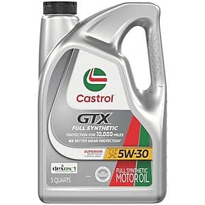 Save on Castrol GTX 5W-30 Full Synthetic Motor Oil