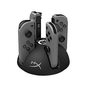 Woot! App: HyperX Chargeplay Quad Joy-Con Charging Station for Nintendo Switch $10 + Free Shipping w/ Prime
