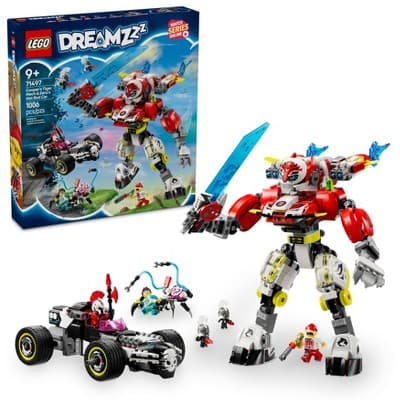 LEGO DREAMZzz Cooper's Tiger Mech & Zero's Hot Rod Car Building Toy 71497