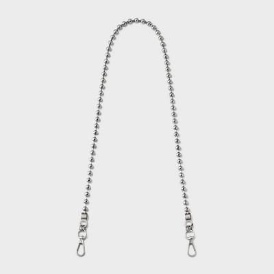 Ball Chain Shoulder Handbag Strap - A New Day™ Silver: Lobster Claw Clasp, Iron & Zinc Alloy, 33.5" Length