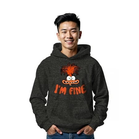 Inside Out, Men's & Big Men's Graphic Hoodie, Anxious Anxiety, Sizes XS-3XL