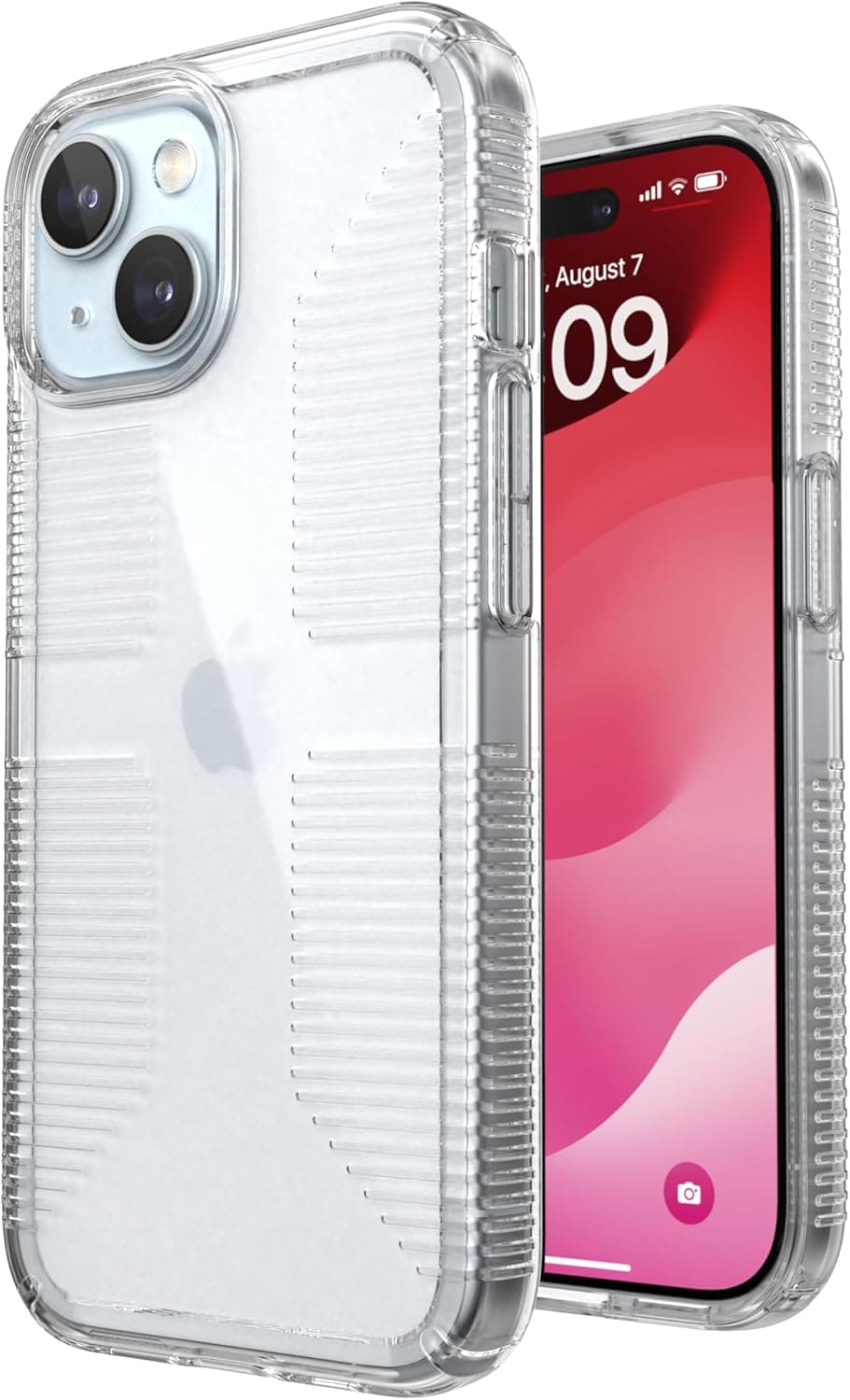 Speck GemShell Grip Clear Case for iPhone 15 & 14