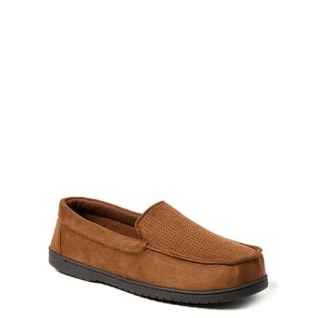 Dearfoams Cozy Comfort Men's Jason Microsuede Moccasin Slippers