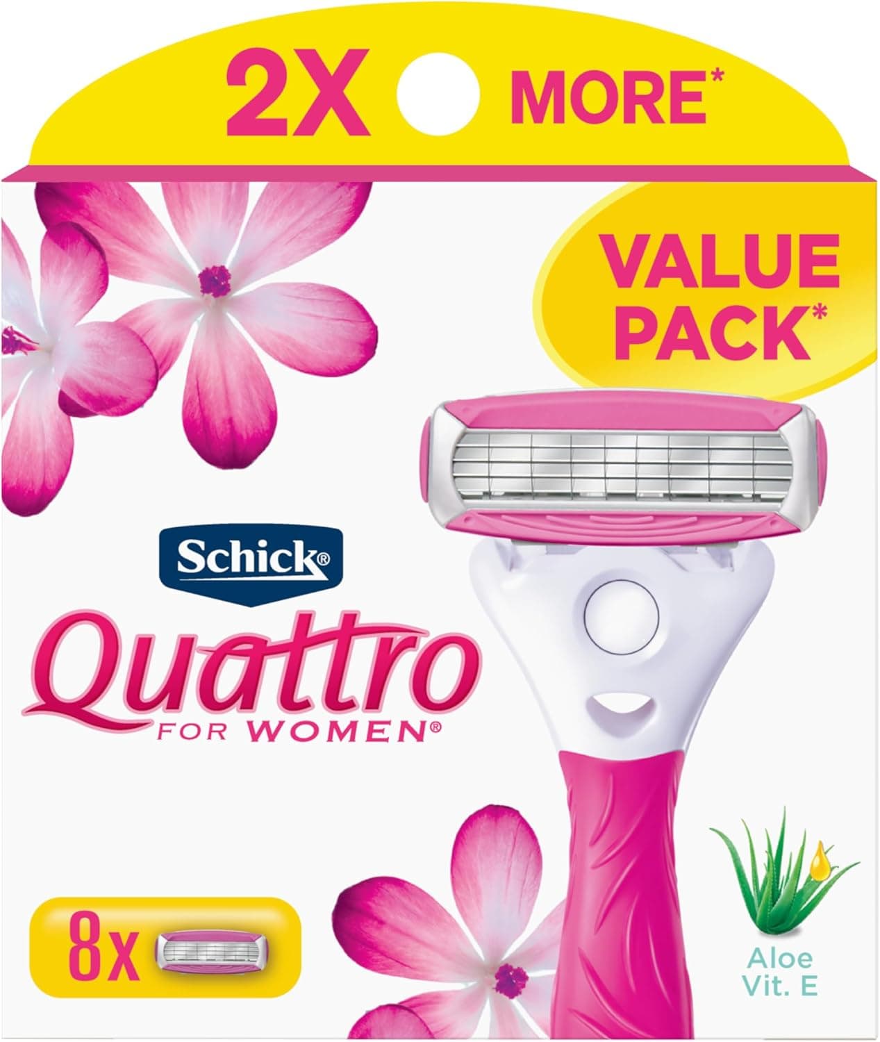 Schick Quattro Women's Razor Value Pack - 8 Count