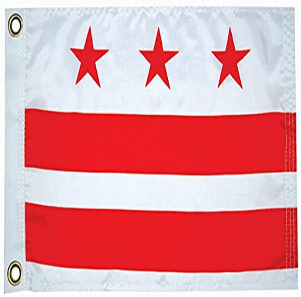 Patriotic Boat Flag: TaylorMade DC Flag for Boats, Pools, Docks