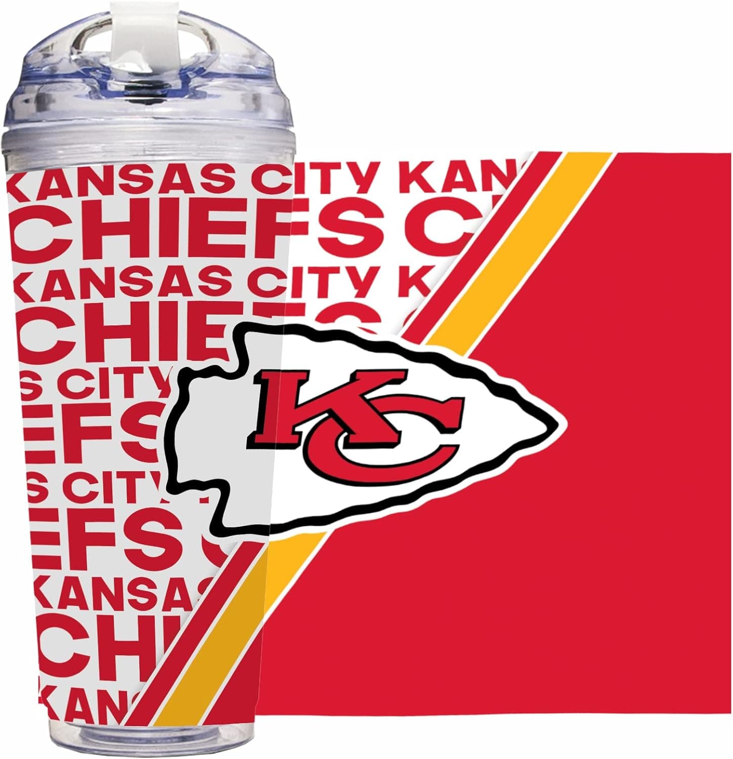NFL Kansas City Chiefs 24oz Tumbler with Lid