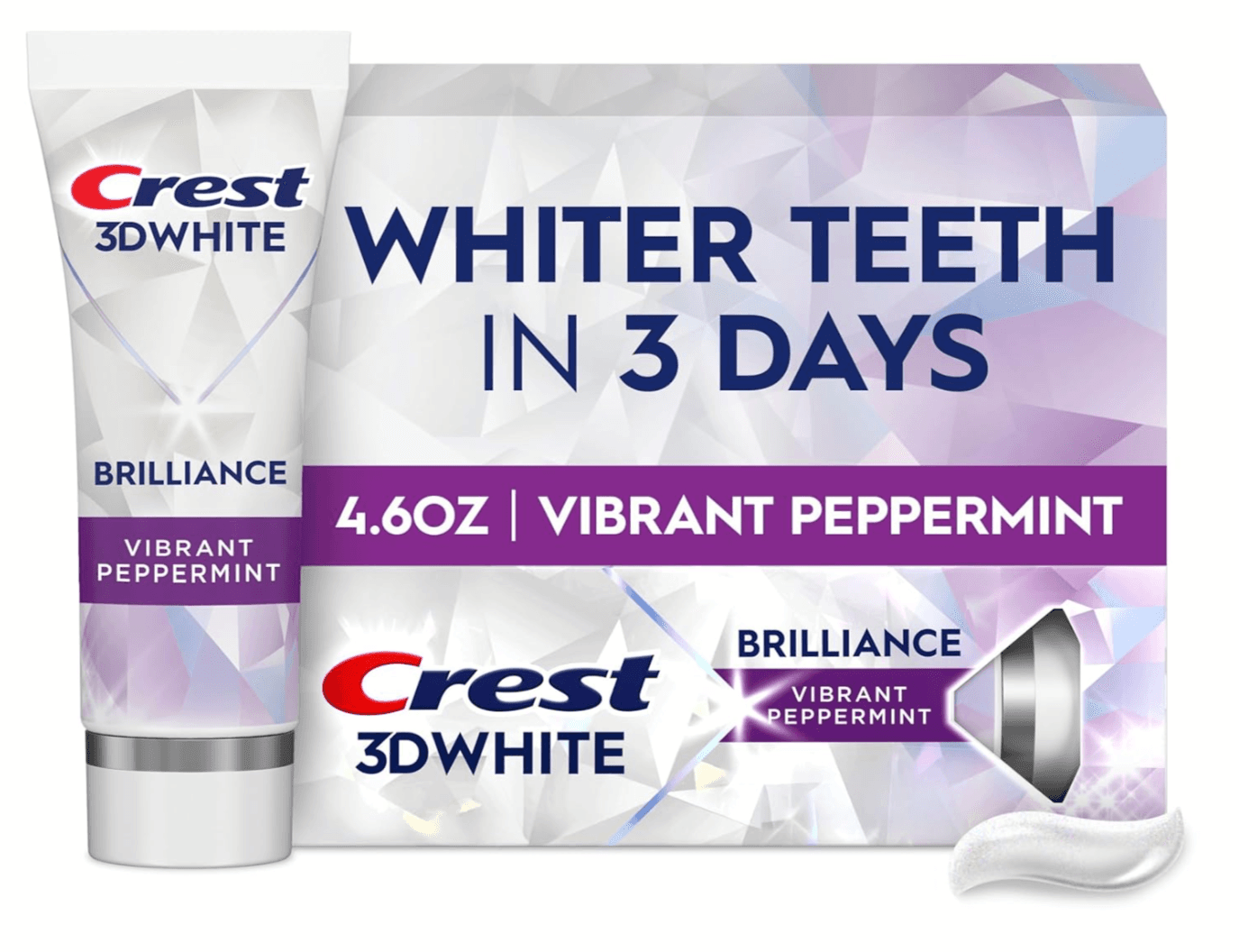 4.6oz Crest 3D White Brilliance Teeth Whitening Toothpaste Amazon