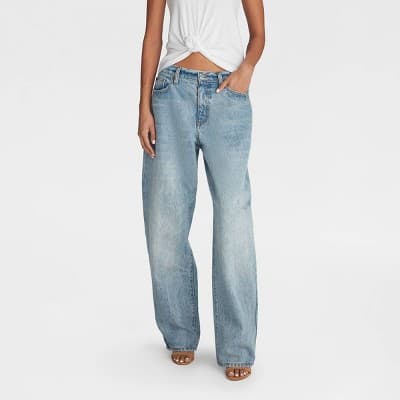 KBB by KAHLANA Women's Mid-Rise Barrel Leg 'The Kahlana Jean' - KBB Indigo 10