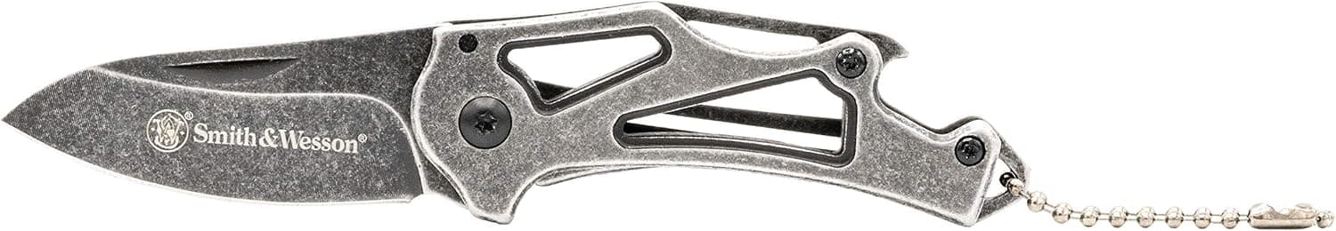 Smith & Wesson Stonewash Folding Knife for Outdoor Survival