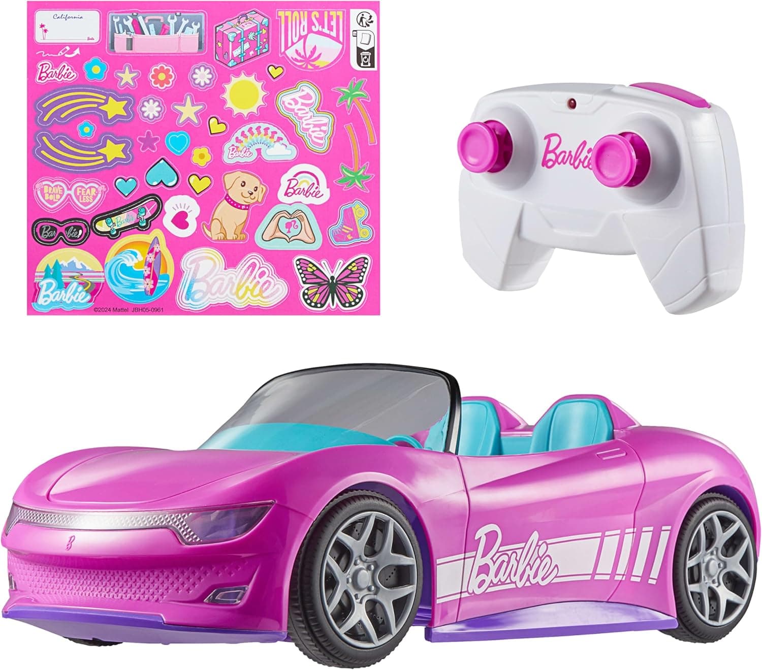 Cruise in Style with Barbie's Remote-Control Pink Convertible