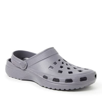 Dearfoams EcoCozy Men's Sustainable Clog - Medium Grey Size 10