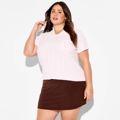 Women's Mini ButterBliss Skort - Wild Fable™ Brown 3X