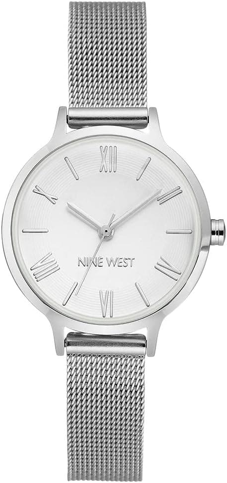 Stylish Nine West Watch with Mesh Bracelet