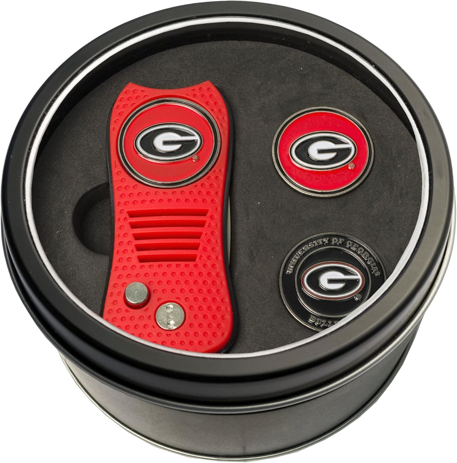 NCAA Georgia Bulldogs Golf Gift Set - Divot Tool & Ball Markers