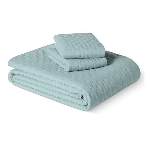 3-Piece Amazon Basics Brushed Microfiber Quilt Set (King) Amazon