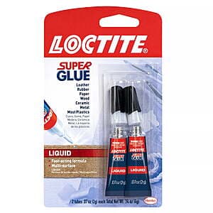 Loctite All-Purpose Liquid Super Glue, 2-Pack for $2.70