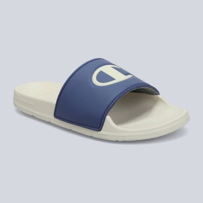 Champion Men's IPO Squish Slide Sandals - Blue/Off White 9