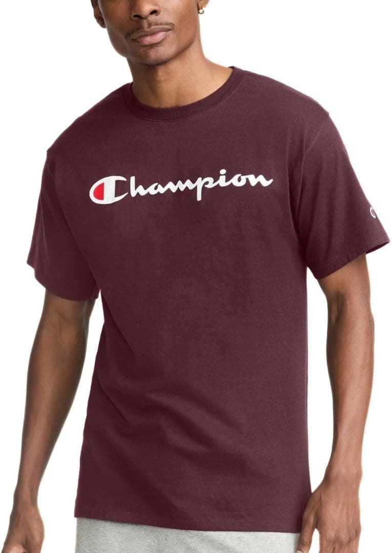 Save 52% on Champion Men's Classic T-Shirt with Script Logo