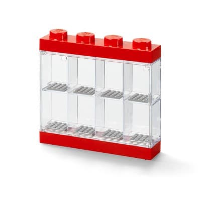 LEGO Minifigure Small Display Case - Red: Creativity Building Kit Accessory
