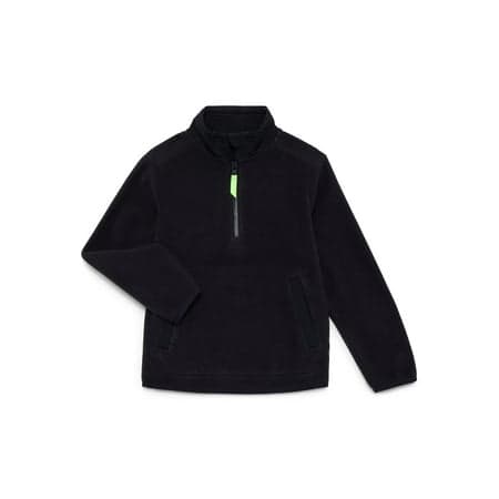 Athletic Works Boys Half Zip Microfleece Pullover, Sizes 4-18 & Husky