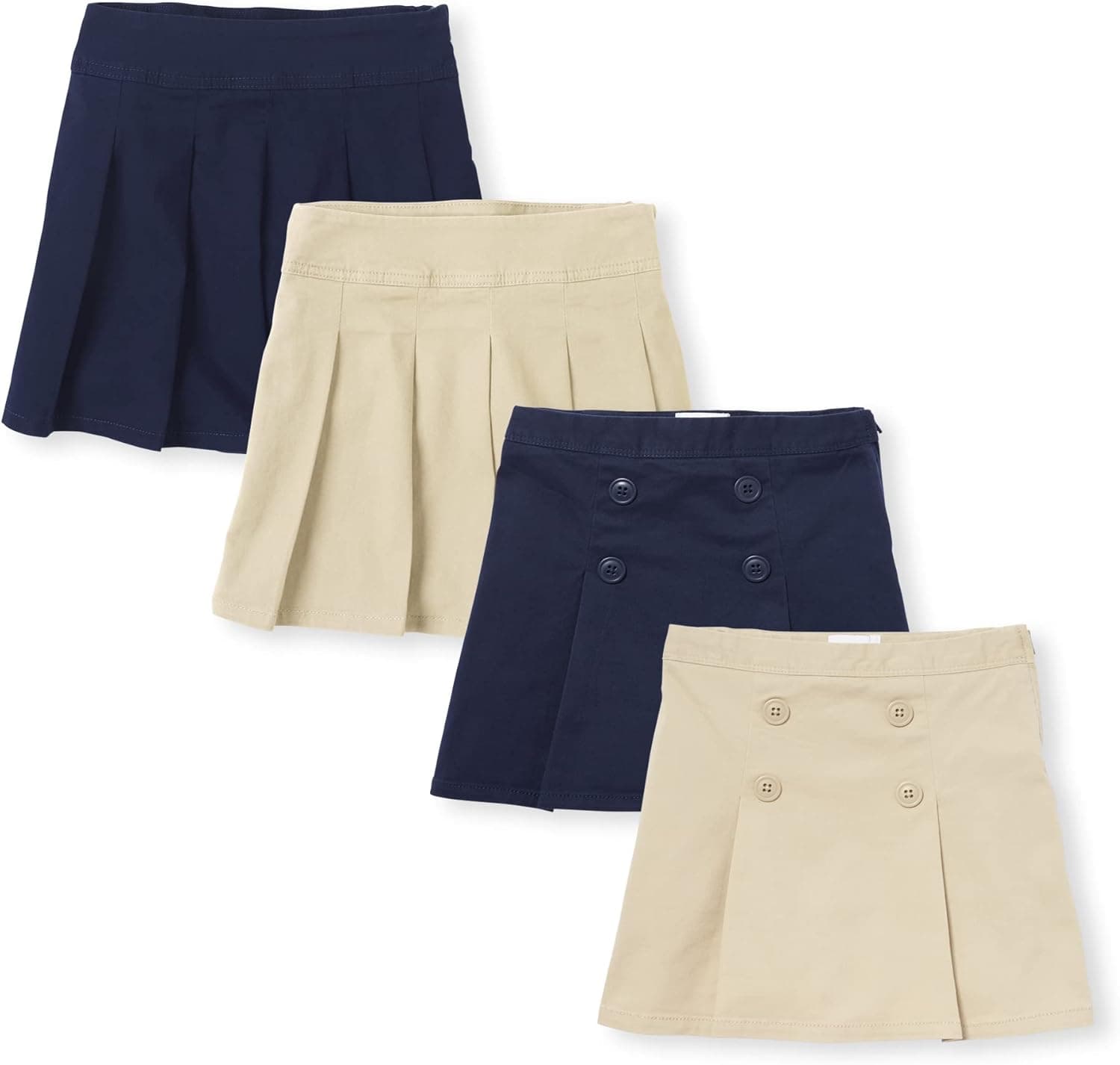 The Children's Place Girls Pleated Skort 4-Pack