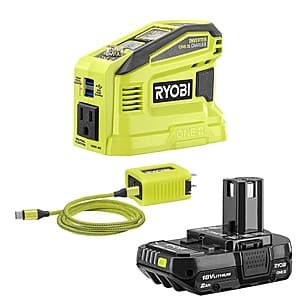 RYOBI 18V Power Source & Charger with 2.0Ah Battery for $65 In-Store