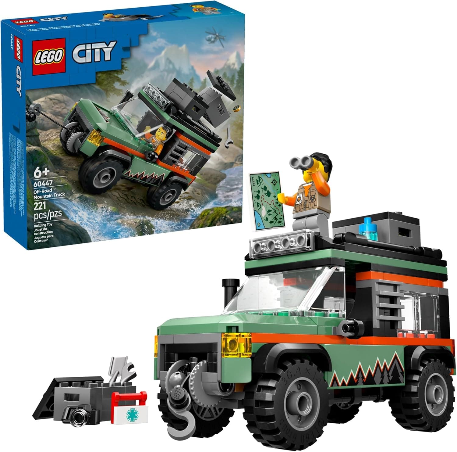 Explore the LEGO City Off-Road 4x4 Mountain Truck Adventure
