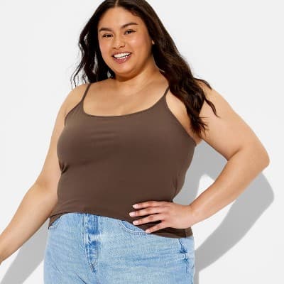 Women's ButterBliss Braless Cami - Wild Fable™ Espresso 2X