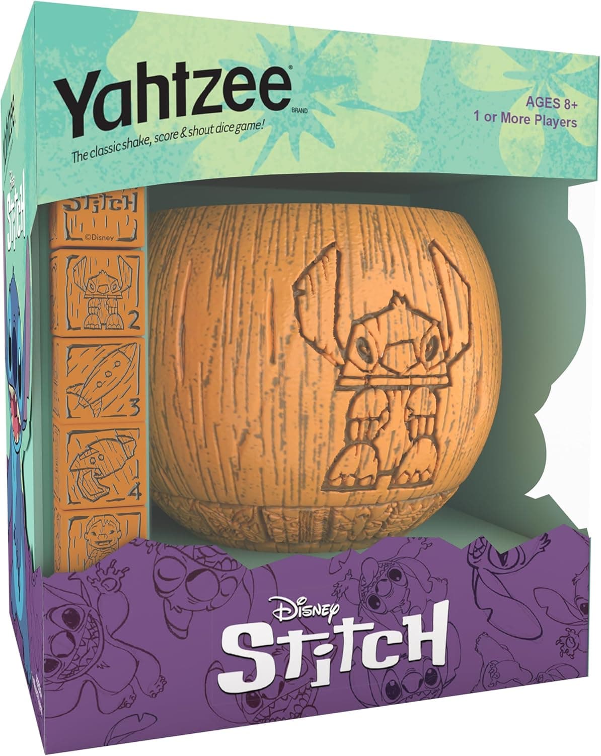 Collect Disney's Stitch with Tiki-Inspired Yahtzee Dice Cup