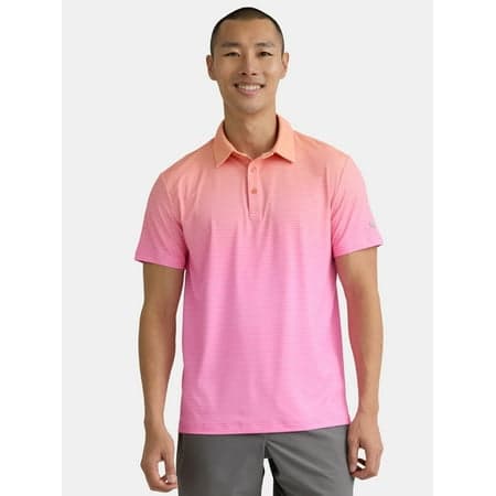 Birdie Bound Men's & Big Men's Novelty Print Golf Polo, Sizes S-5XL
