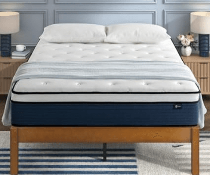 Comfort and Support: ZINUS 10" Hybrid Mattress (Queen)