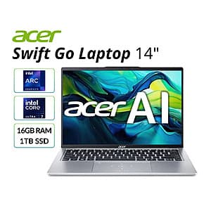 Refurbished Acer Swift Go Laptop - Powerful Performance on a Budget