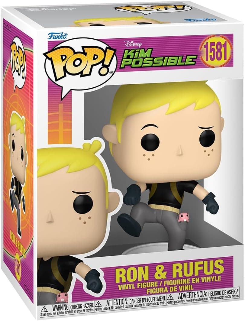 Funko Pop Disney: Kim Possible - Ron Stoppable with Rufus