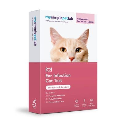 MySimplePetLab Cat Ear Infection Test Kit: Pet Type Cat, Product Weight 0.15, Product Depth 1.3