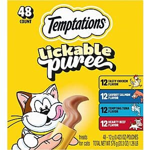 Tasty Temptations Lickable Cat Treats (Variety Pack)