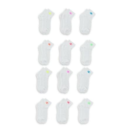 Champion Boys Socks, 12 Pack Ankle Socks, Sizes 7 - 11