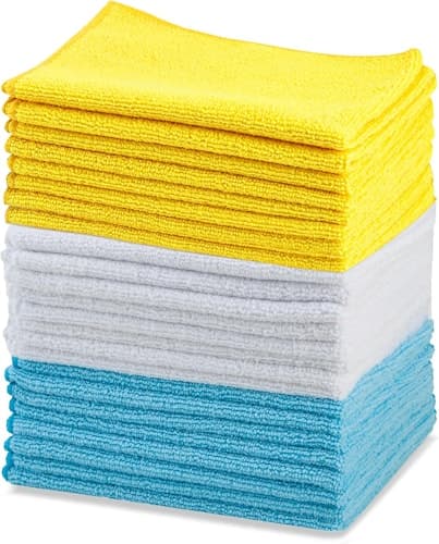 Save 40% on Amazon Basics Microfiber Cleaning Cloths 24-Pack