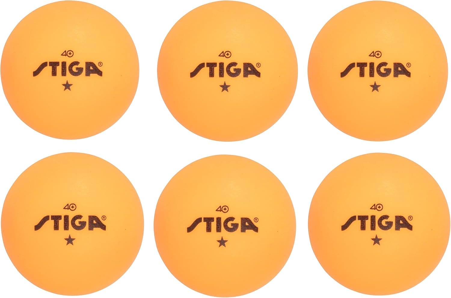 Durable STIGA Ping Pong Balls - 6-Pack