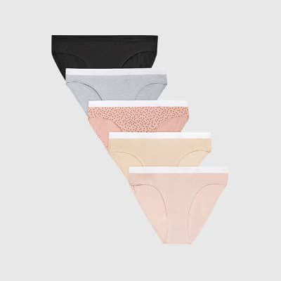 Hanes Originals Girls' 5pk Tween Bikini Underwear - colors may vary 8