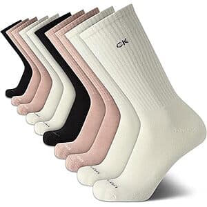 10-Pack Men's Calvin Klein Athletic Crew Socks for $12.95