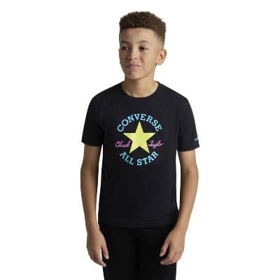 Converse® Boys' Short Sleeve Logo Graphic T-Shirt - Black M