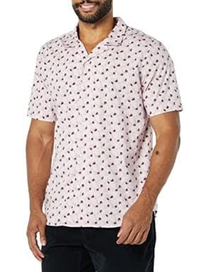 Amazon Essentials Men's Vacation Cotton Short Sleeve Resort Shirt (L only) Amazon