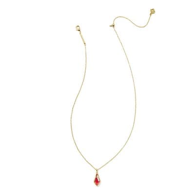 Kendra Scott Jesse Pendant Necklace - Rose Dichroic Glass
