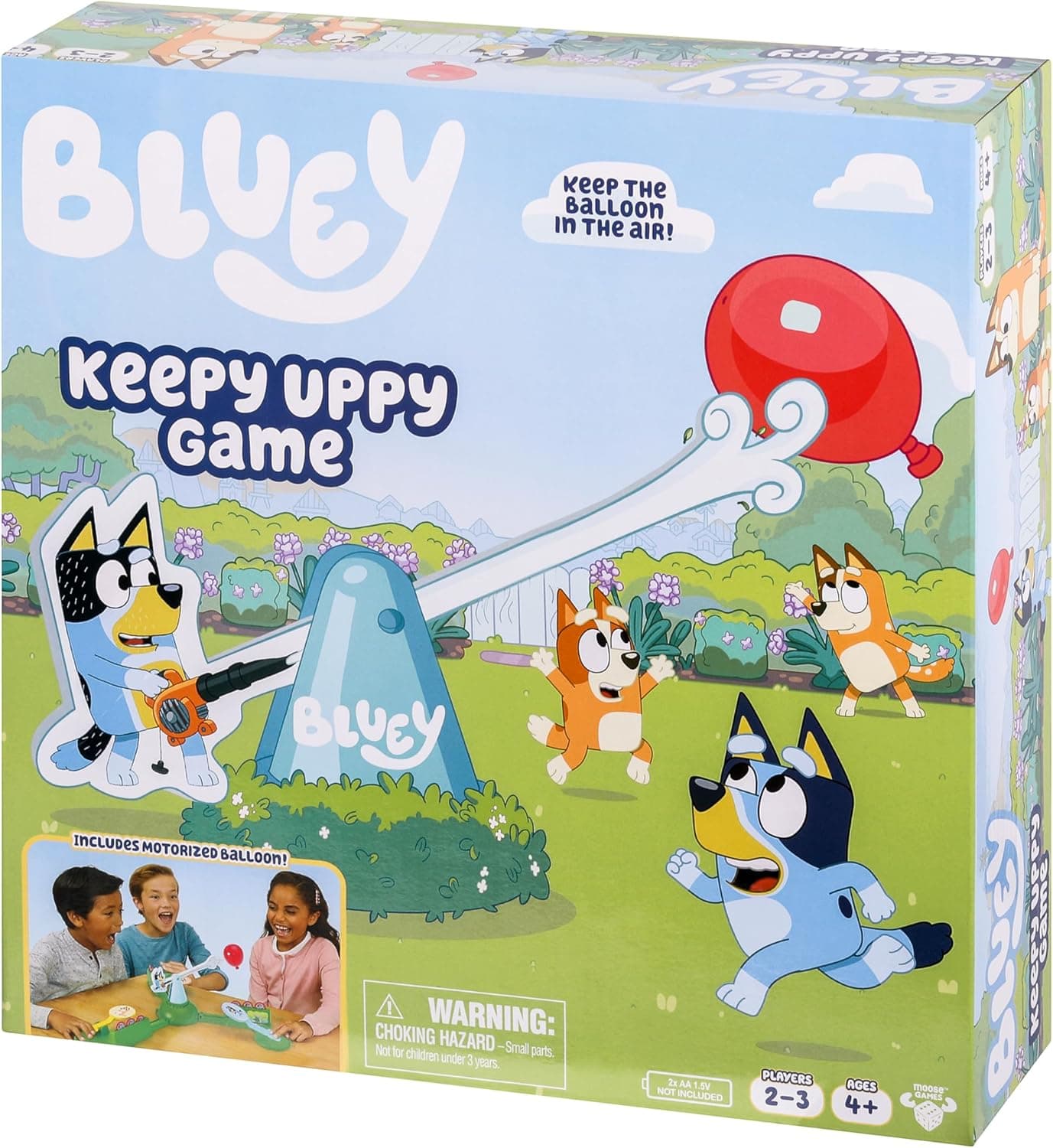 Motorized Bluey Keepy Uppy Game with Bingo & Chilli Paddles