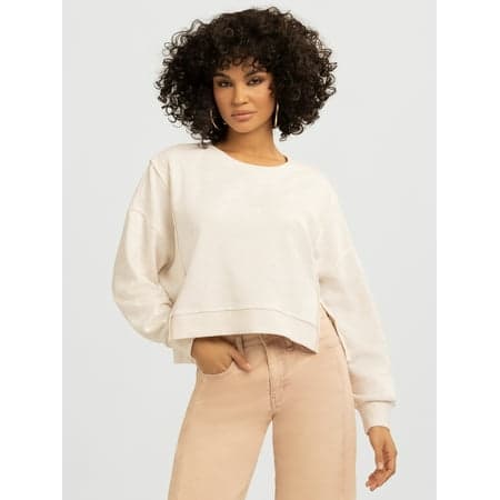 Jessica Simpson Women's Philomenia Knit Denim Pullover Top, Sizes XS-4X