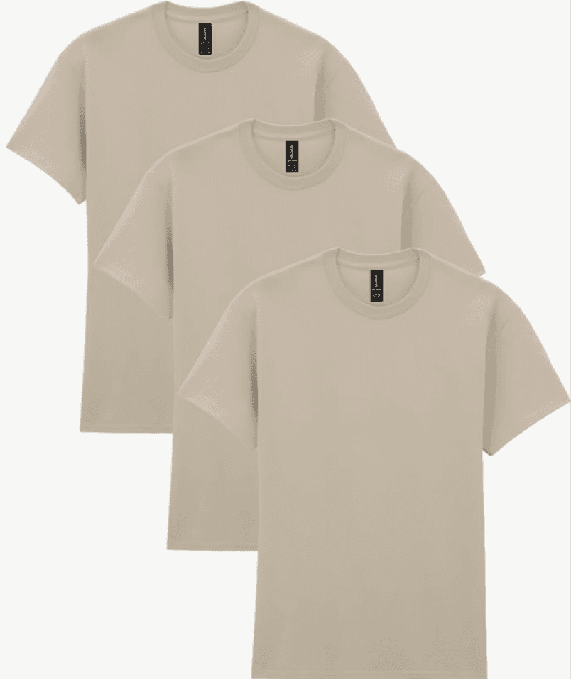 3-Pack of Durable Gildan Cotton T-Shirts at 42% Off