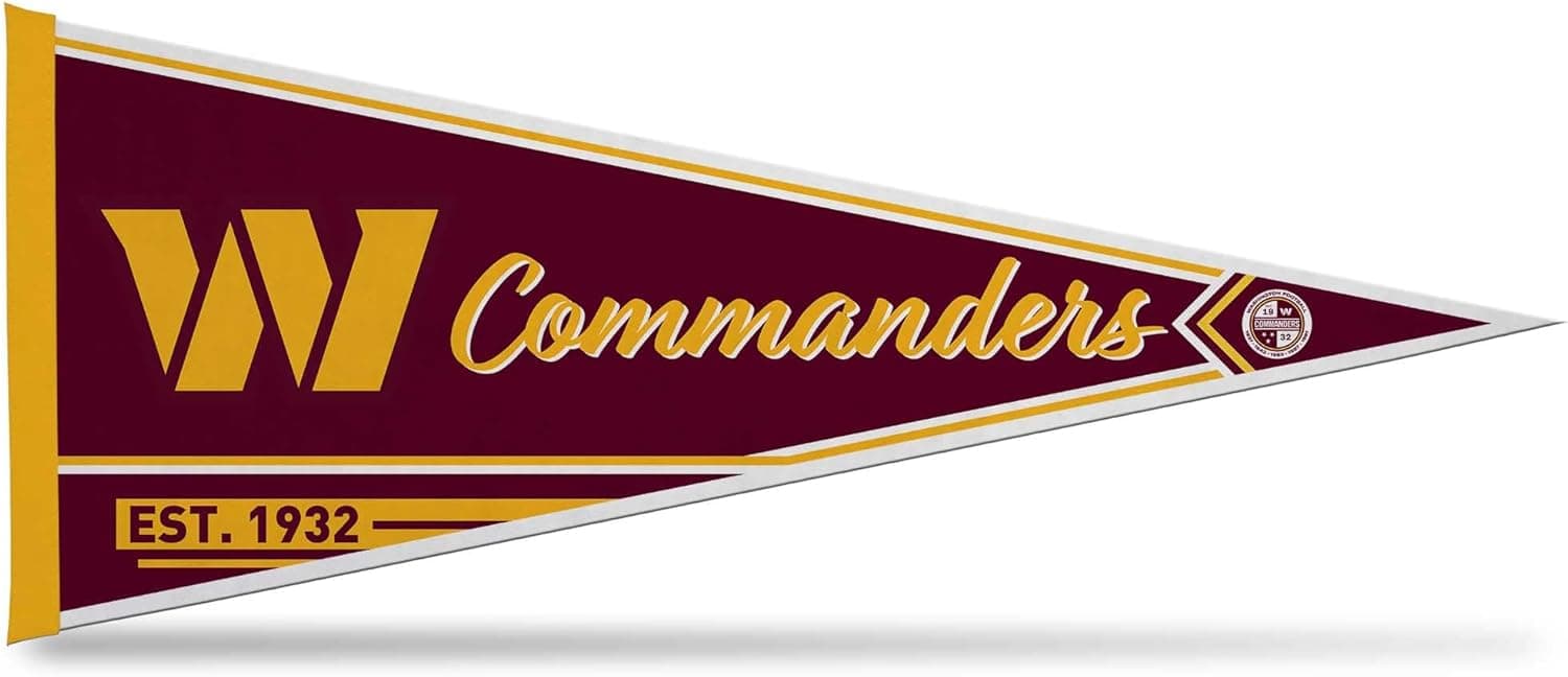 Washington Commanders NFL Felt Wall Decor Pennant
