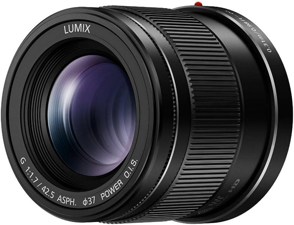 Panasonic LUMIX G LENS, 42.5MM, F1.7 ASPH., MIRRORLESS MICRO FOUR THIRDS, POWER OPTICAL I.S., H-HS043K (USA BLACK)