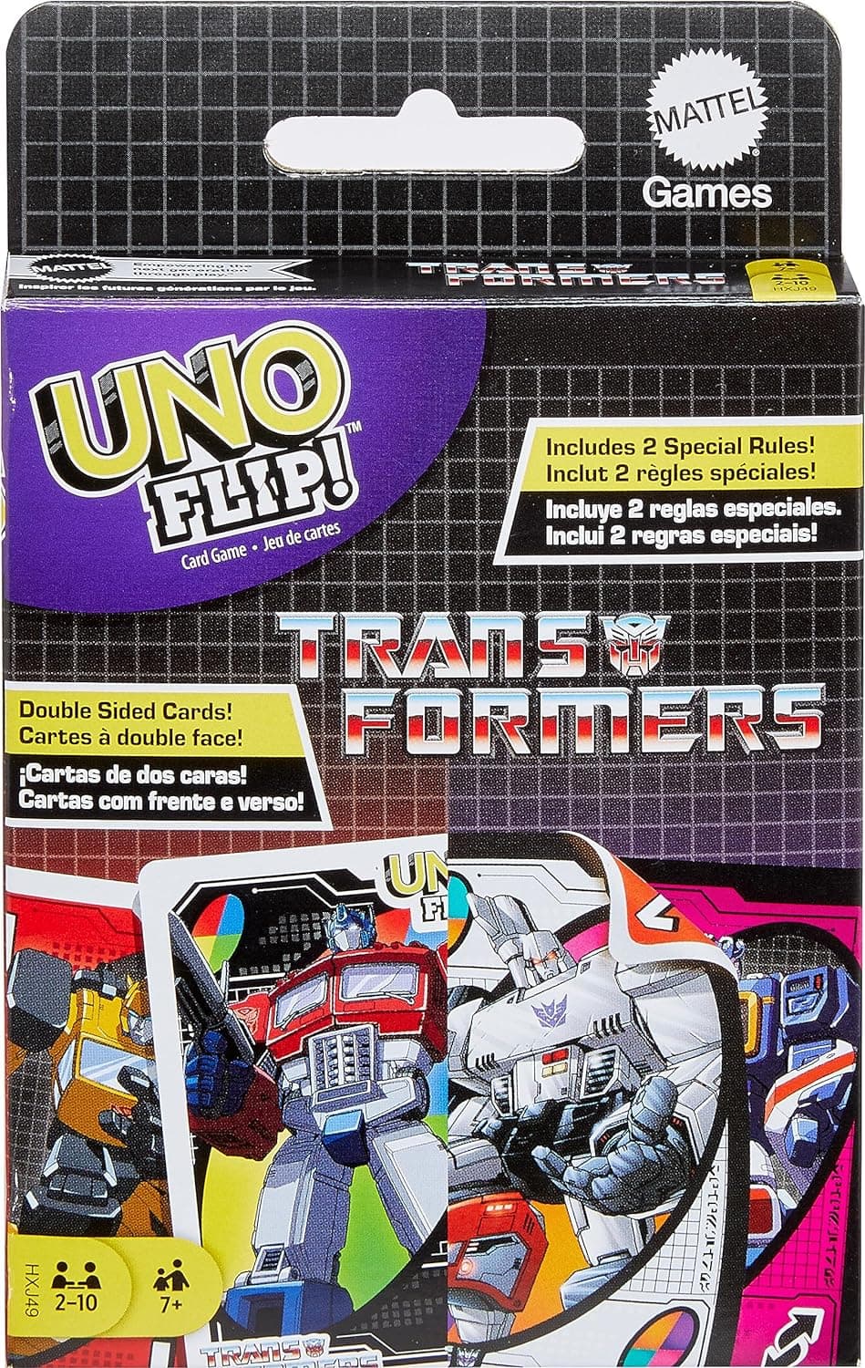 Transform Your Game Nights with Mattel's UNO Flip Transformers